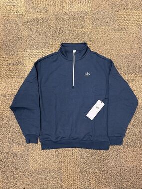 ALO Yoga Navy Blue Quarter-zip